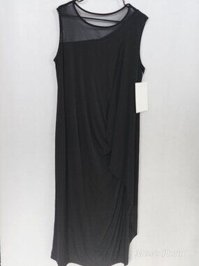 NWOT - Unbranded Sample Black Maxi Dress, 1X